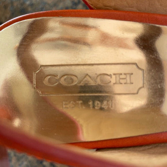 Coach open toe platform sandal - size 6 - Picture 2 of 8